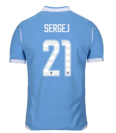 2019-20 SSC Lazio Home Soccer Jersey Shirt SERGEJ 21
