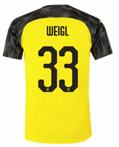 2019-20 Borussia Dortmund Cup Home Soccer Jersey Shirt Weigl 33