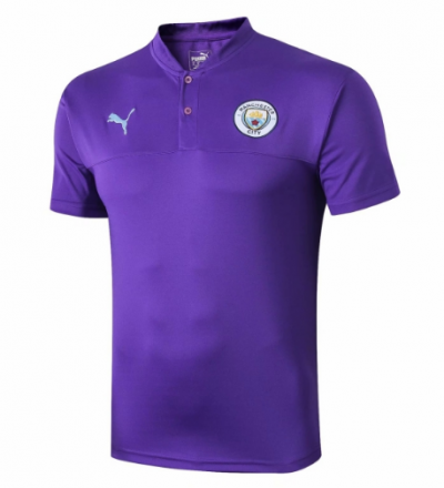 2019-20 Manchester City Purple Polo Shirt