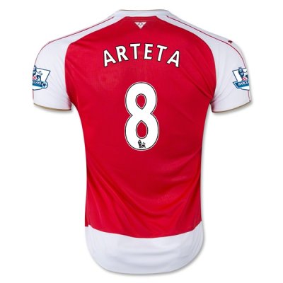 2015-16 Arsenal ARTETA #8 Home Soccer Jersey