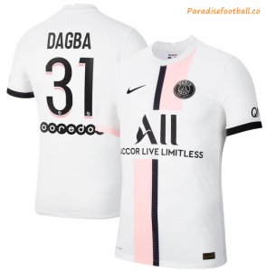 2021-22 Maillot PSG Extérieur Away Soccer Jersey Shirt with Dagba 31 printing