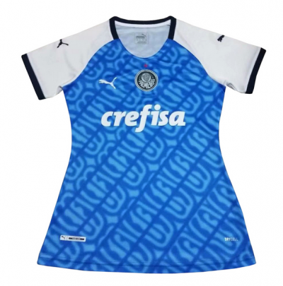 2019-2020 Palmeiras Women Blue Soccer Jersey Shirt