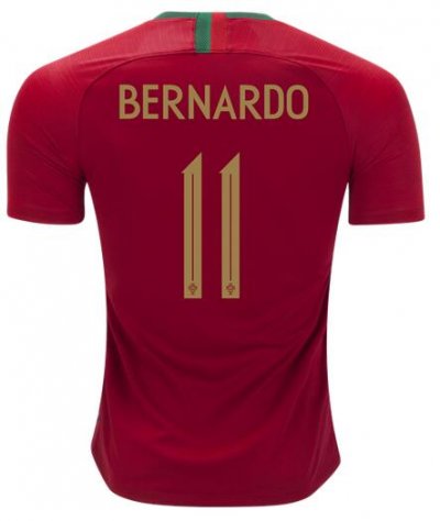 2018 World Cup Portugal Home Bernardo Silva #11 Soccer Jersey Shirt