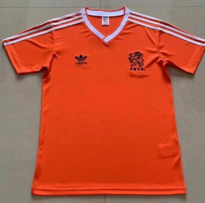 1986 Netherlands Retro Home Soccer Jersey Shirt