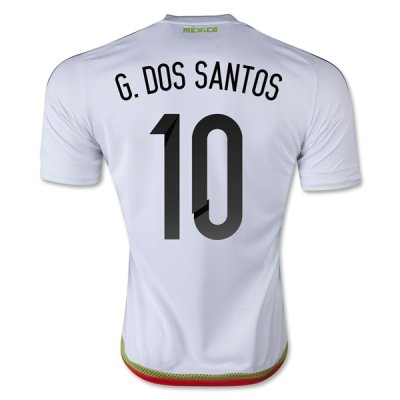 2015 Mexico G. DOS SANTOS #10 Away Soccer Jersey