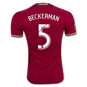 2016-17 Real Salt Lake BECKERMAN #5 Home Soccer Jersey