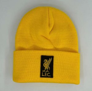 Liverpool Yellow Soccer Knitted Hat