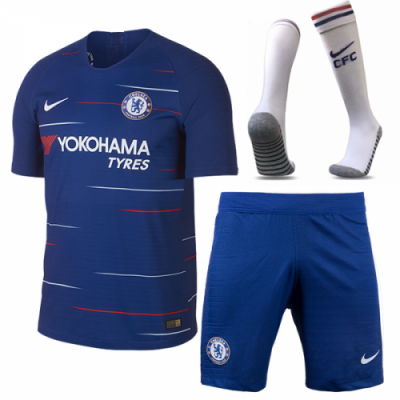 2018-19 Chelsea Away Soccer Jersey Whole Kit (Shirt + Shorts + Socks)
