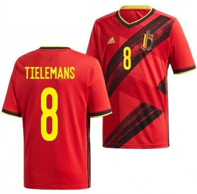 2020 EURO Belgium Home Soccer Jersey Shirt Youri Tielemans #8