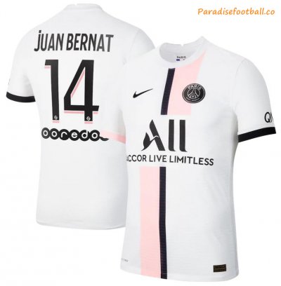 2021-22 Maillot PSG Extérieur Away Soccer Jersey Shirt with Juan Bernat 14 printing