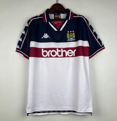 1997-98 Manchester City Retro Away Soccer Jersey Shirt