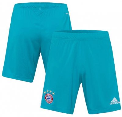 2020-21 Bayern Munich Goalkeeper Blue Soccer Shorts