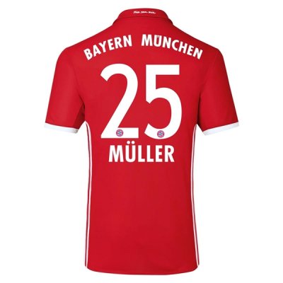2016-17 Bayern Munich 25 MULLER Home Soccer Jersey