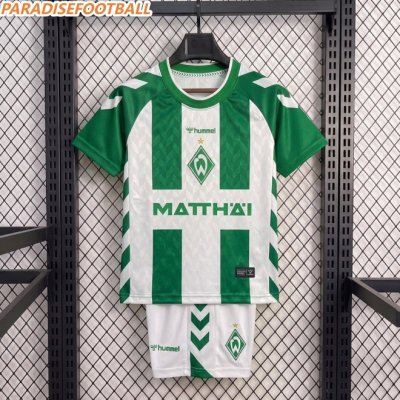 2026-27 Werder Bremen Home Kids Soccer Kits Shirt With Shorts
