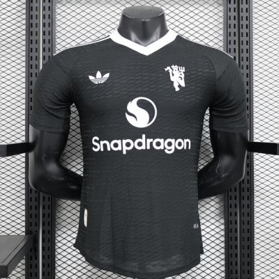 2024-25 Manchester United Black Goalkeeper Soccer Jersey Shirt Player Version