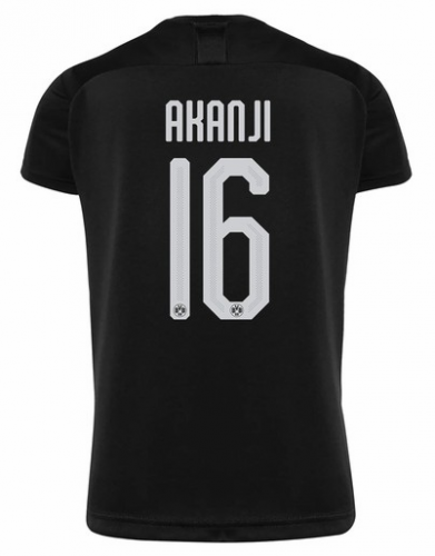 2019-20 Borussia Dortmund Away Soccer Jersey Shirt Akanji 16