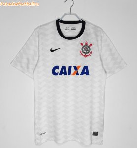 2012-13 Corinthians Retro Home Soccer Jersey Shirt