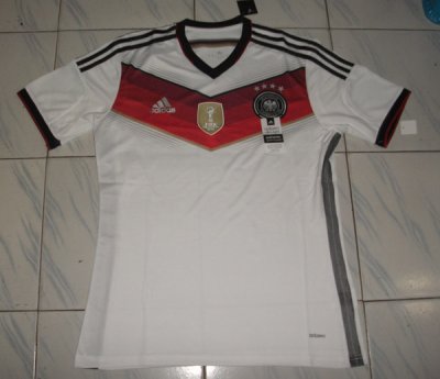 Four Stars 2014 Germany Champion Home Soccer Jersey