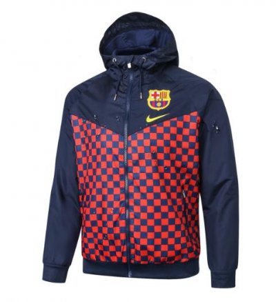 2019-20 Barcelona Borland Red Windbreaker Jacket