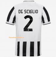 2021-22 Juventus Home Soccer Jersey Shirt with DE SCIGLIO 2 printing