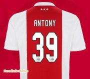 2021-22 Ajax Home Soccer Jersey Shirt with Antony 39 printing