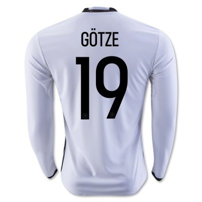2016 Germany GOTZE #19 LS Home Soccer Jersey