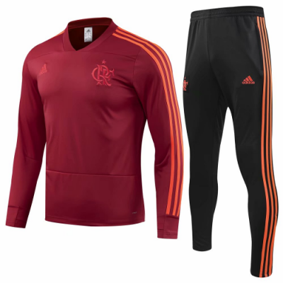 2018-19 Flamengo Red Sweat Shirt Training Suits