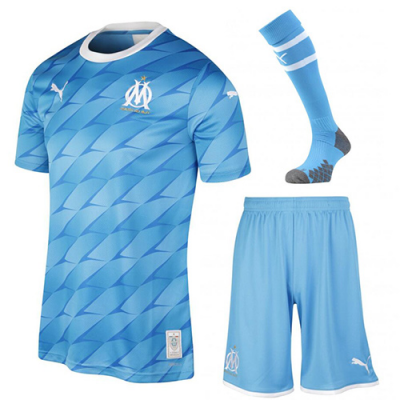2019-20 Olympique Marseille Away Soccer Full Kit (Shirt + Shorts + Socks)
