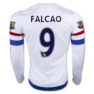 2015-16 Chelsea FALCAO #9 LS Away Soccer Jersey