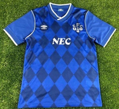 1987-88 Everton Retro Home Soccer Jersey Shirt