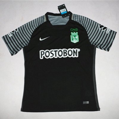 2017-18 Atlético Nacional 70th Anniversary Black Soccer Jersey