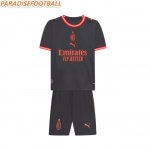 2026-27 AC Milan Third Kids Soccer Kits Shirt with Shorts
