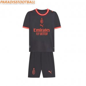 2026-27 AC Milan Third Kids Soccer Kits Shirt with Shorts