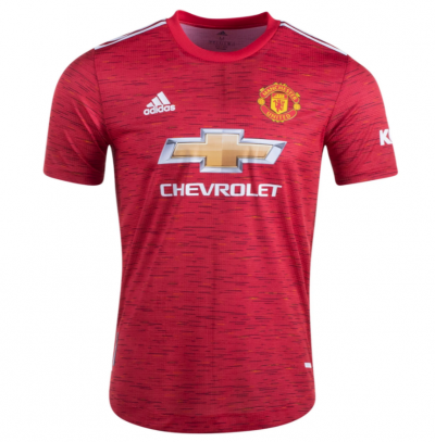 2020-21 Manchester United Home Red Soccer Jersey Shirt Player Version