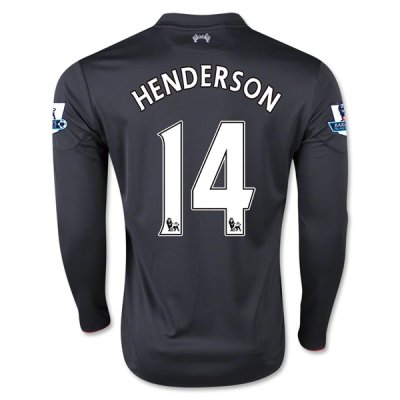 2015-16 Liverpool HENDERSON #14 LS Third Soccer Jersey