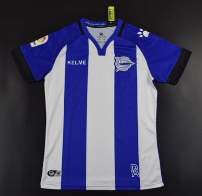 2017-18 Deportivo Alavés Home Soccer Jersey