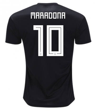 Diego Maradona #10 2018 World Cup Argentina Away Soccer Jersey Shirt