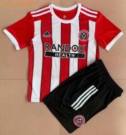 Kids Sheffield United FC 2021-22 Home Soccer Kits Shirt With Shorts