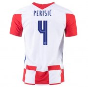 2020 EURO Croatia Home Soccer Jersey Shirt IVAN PERIŠIĆ #4