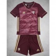 2020-21 Leeds United FC Kids Third Away Soccer Kits Shirt With Shorts