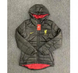 2020-21 Liverpool Black Cotton Warn Coat