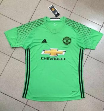 2016-17 Manchester United Green Goalkeeper Jersey 2016-17 Manchester United Green Goalkeeper Jersey