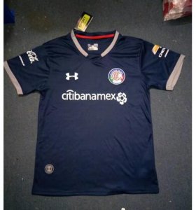 2017-18 Deportivo Toluca Black Away Soccer Jersey