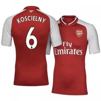 2017-18 Arsenal #6 Laurent Koscielny Home Soccer Jersey