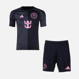 2025-26 Inter Miami Kids Away Soccer Kits Shirt With Shorts