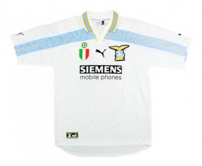 2000-01 SSC Lazio Retro Home Soccer Jersey Shirt