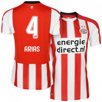 2017-18 PSV Eindhoven #4 Santiago Arias Home Soccer Jersey