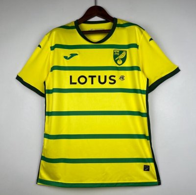 2023-24 Norwich City Home Soccer Jersey Shirt