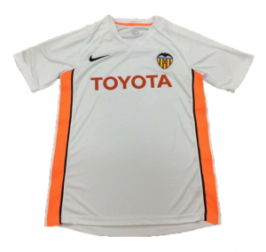 2006 Valencia Retro Home Soccer Jersey Shirt