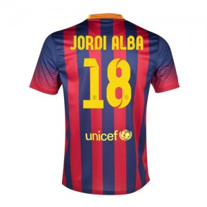 13-14 Barcelona #18 Jordi Alba Home Soccer Jersey Shirt 13-14 Barcelona #18 Jordi Alba Home Soccer Jersey Shirt
